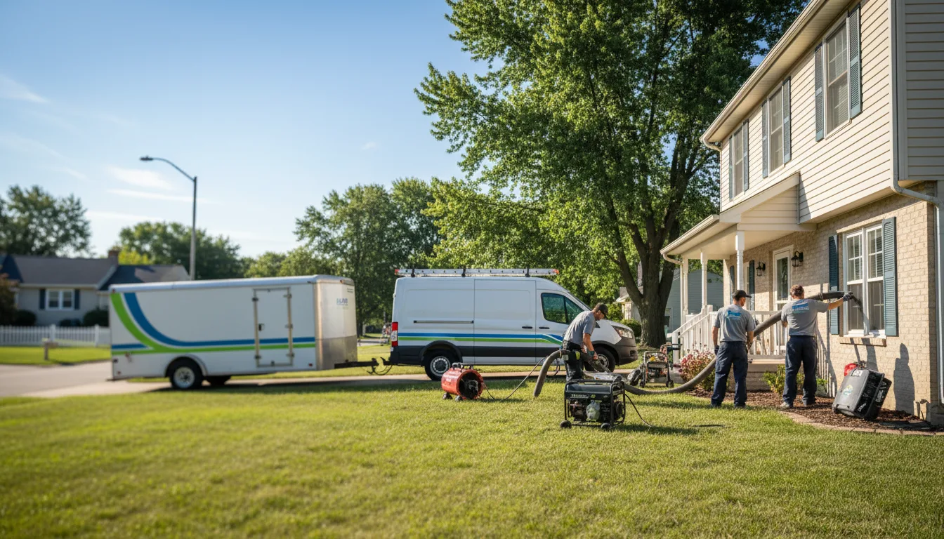 Flooded Basement Restoration And Cleanup With Repair in Keego Harbor, MI near me